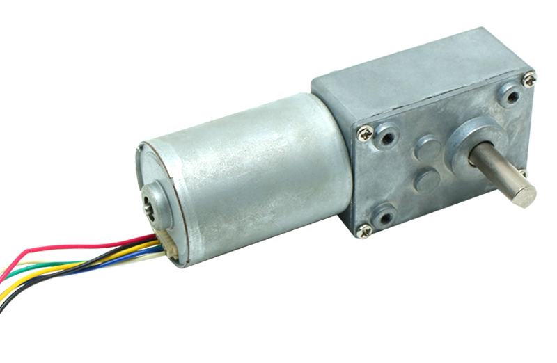 直流無刷蝸輪蝸桿齒輪減速電機YF-5840GF-BL3650帶引線